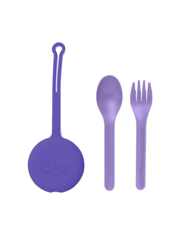 OmiePod pendant with cutlery lilac