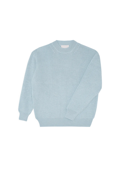 merino sweater Chunky misty blue