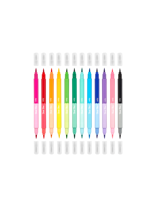 Double-sided felt-tip pens 24 colors