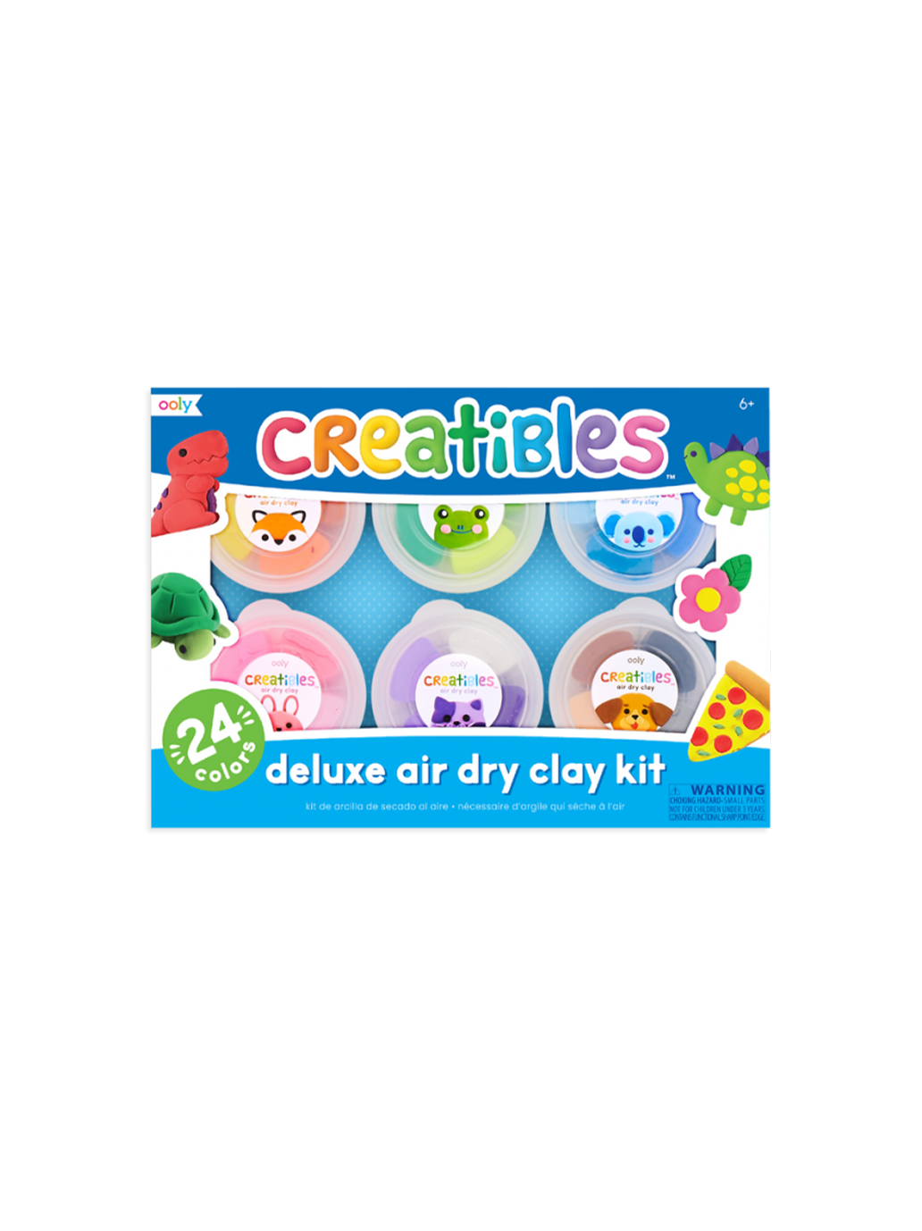 Argilla da modellare Creatibles Air Dry Clay Kit 24 colori