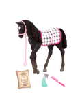 30 cm Black Velvet Foal foal with accessories