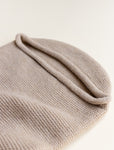 Merino wool cocoon baby blanket sand