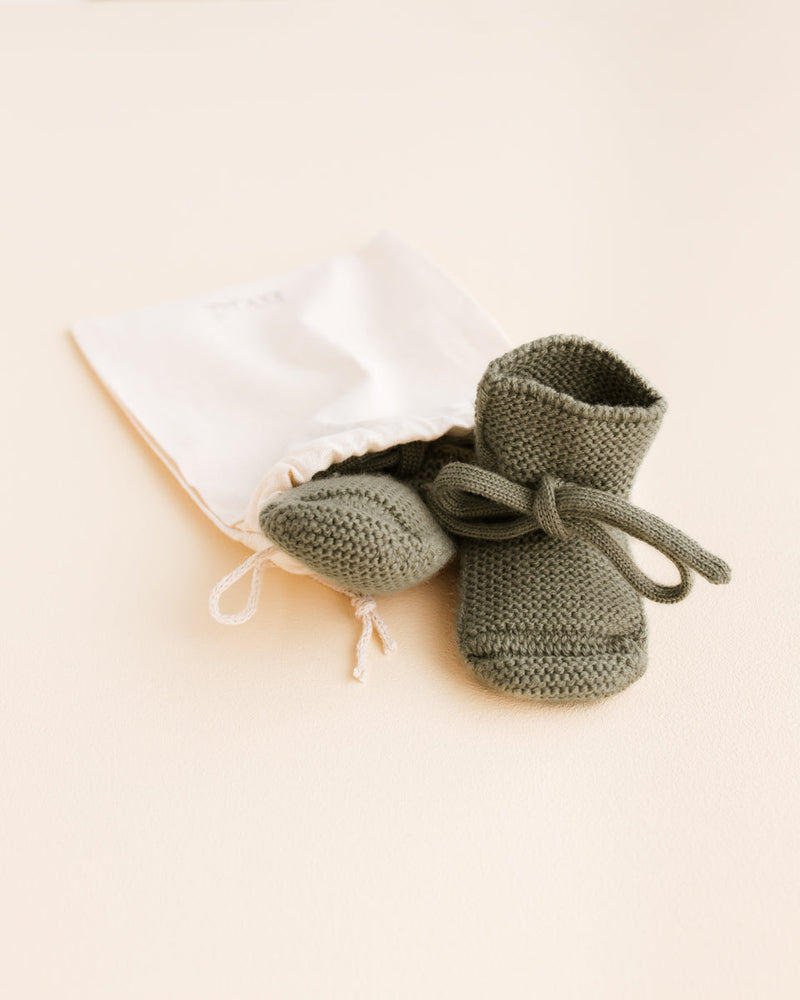 soft Merino wool booties