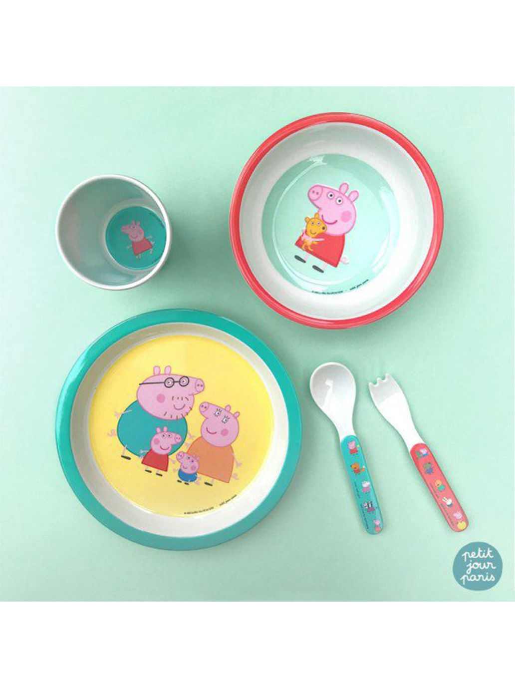 Set di piatti in melamina per bambini