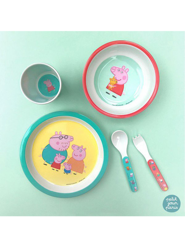 Melamine dish set for kids peppa pig