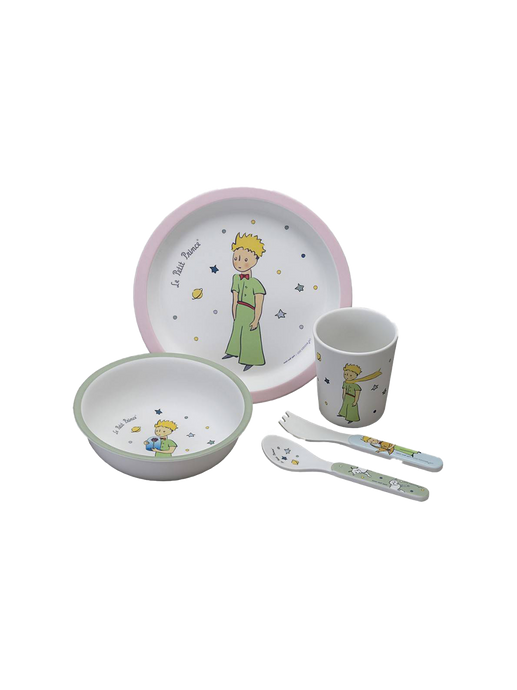 Set di piatti in melamina per bambini the little prince rose