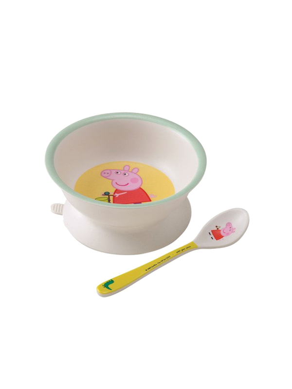 Melamine bowl and spoon set peppa pig