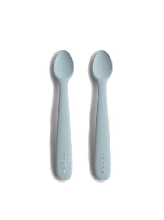 set of 2 silicone spoons for babies
