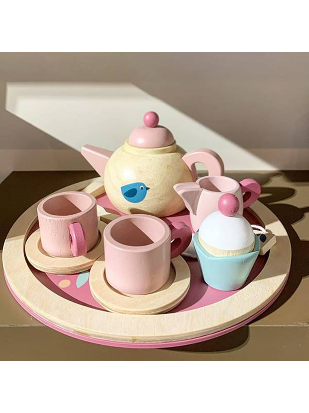 Wooden tea set