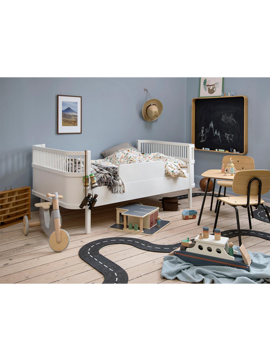 Blackboard for writing with chalk in a wooden frame