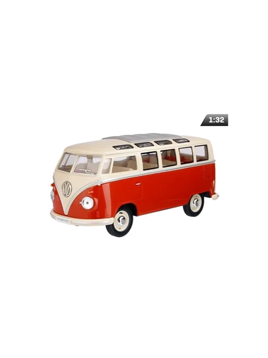 Modelo metálico del coche Volkswagen Van Samba.