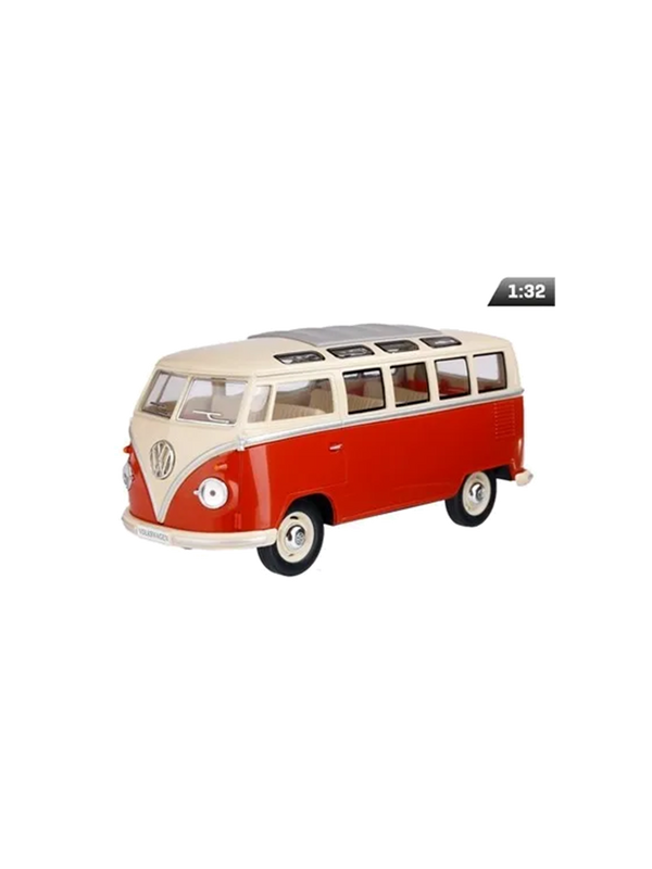 Modelo metálico del coche Volkswagen Van Samba. red