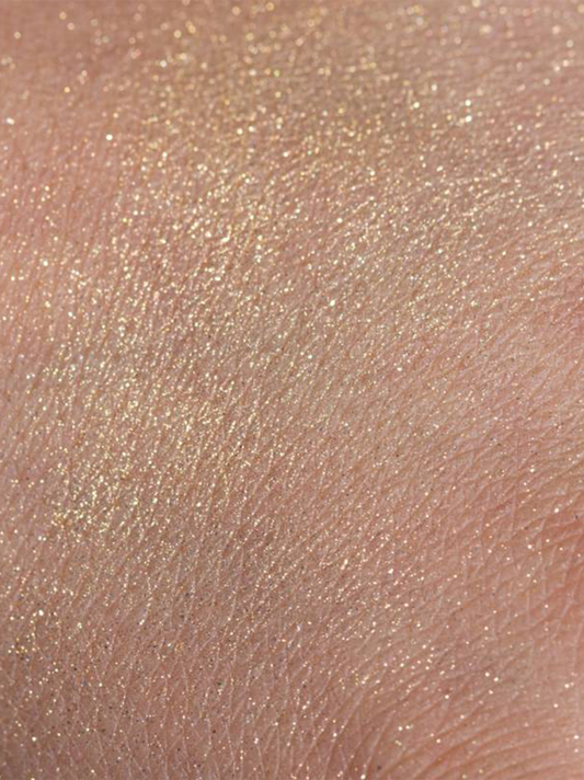 Body makeup brush with glitter