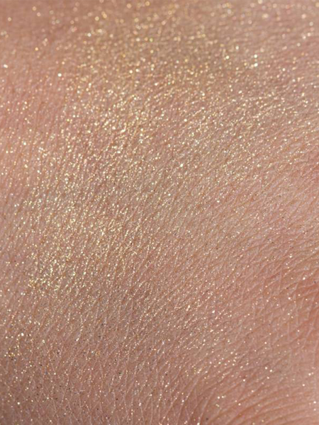 Body makeup brush with glitter