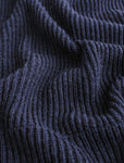 Large Merino wool blanket Gaston blueberry