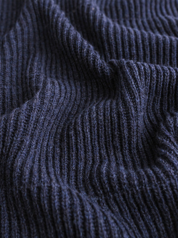 Large Merino wool blanket Gaston blueberry
