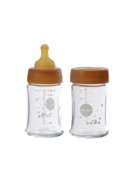 2 pack of baby glass bottles