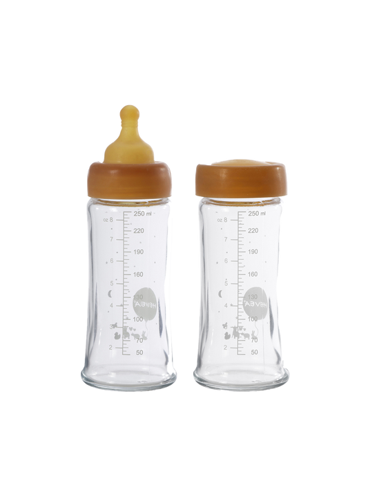 2 pack of baby glass bottles