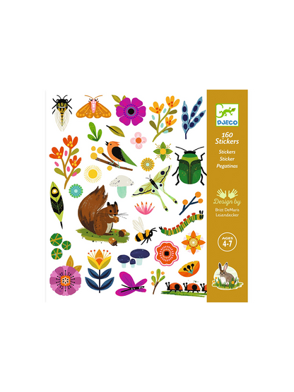 Set of 160 garden stickers