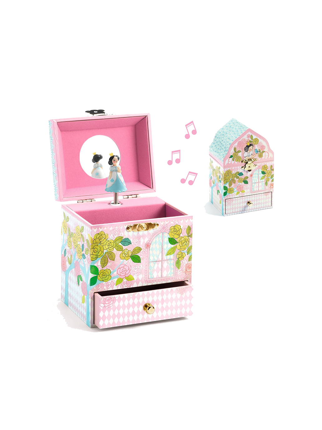 Casket with a music box