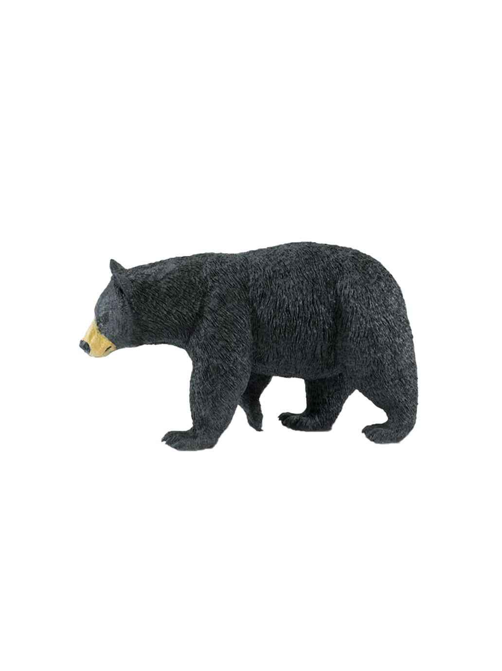 Una gran figura de un oso negro.