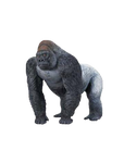 Big gorilla figurine silver gorilla