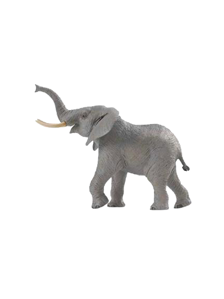 A large figurine of an African elephant