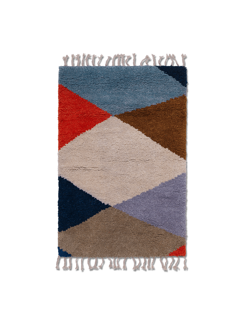 Harlequin wool rug