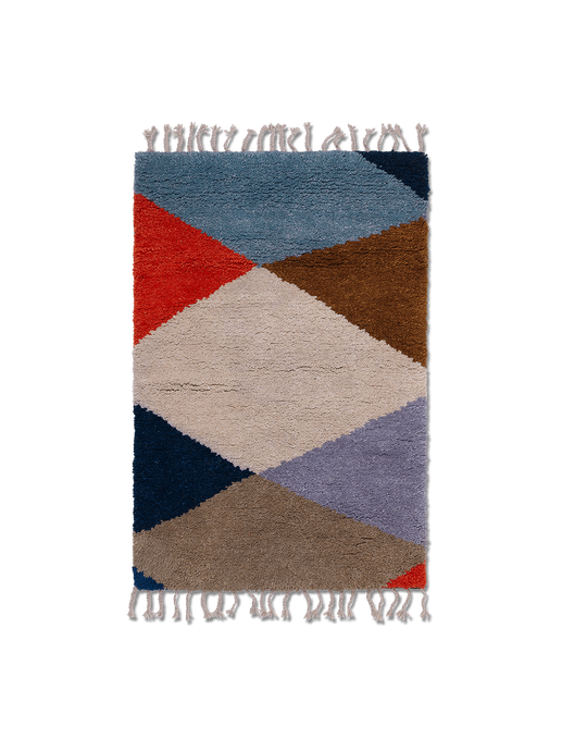 alfombra de lana arlequín