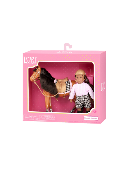 A little jockey doll with a horse