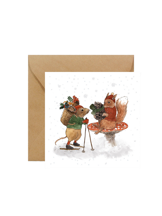 Greeting card with an envelope kids