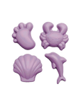 silicone sand molds 4 pcs. lilac