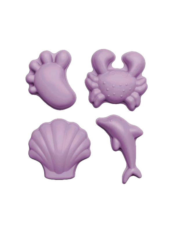silicone sand molds 4 pcs. lilac