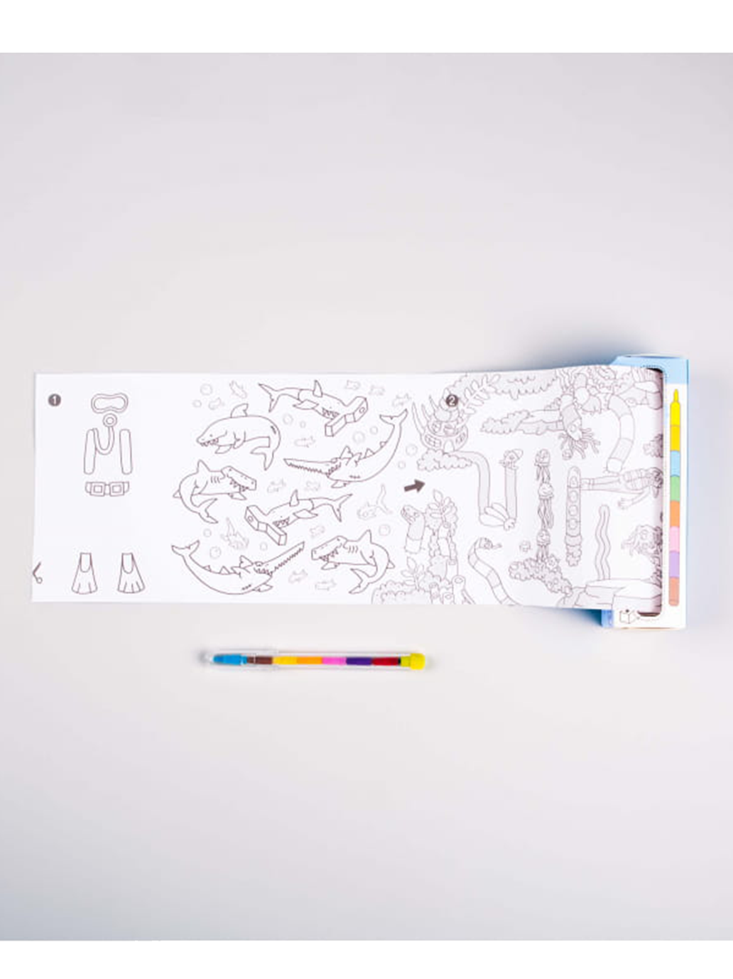 Libro da colorare con giochi