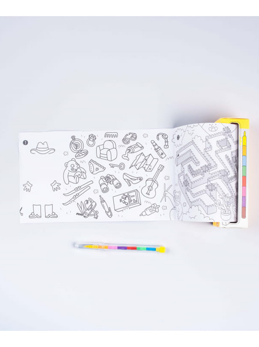 Coloring book with games