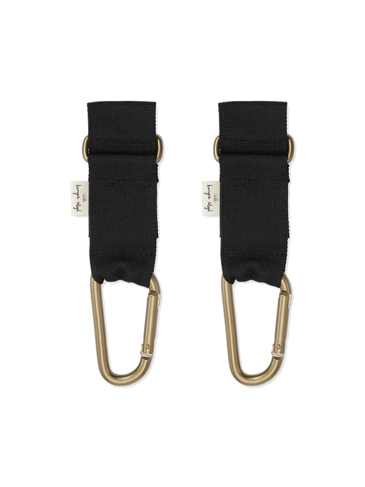 Velcro straps for the stroller black