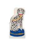 Una tarjeta decorativa con sobre. dalmatian