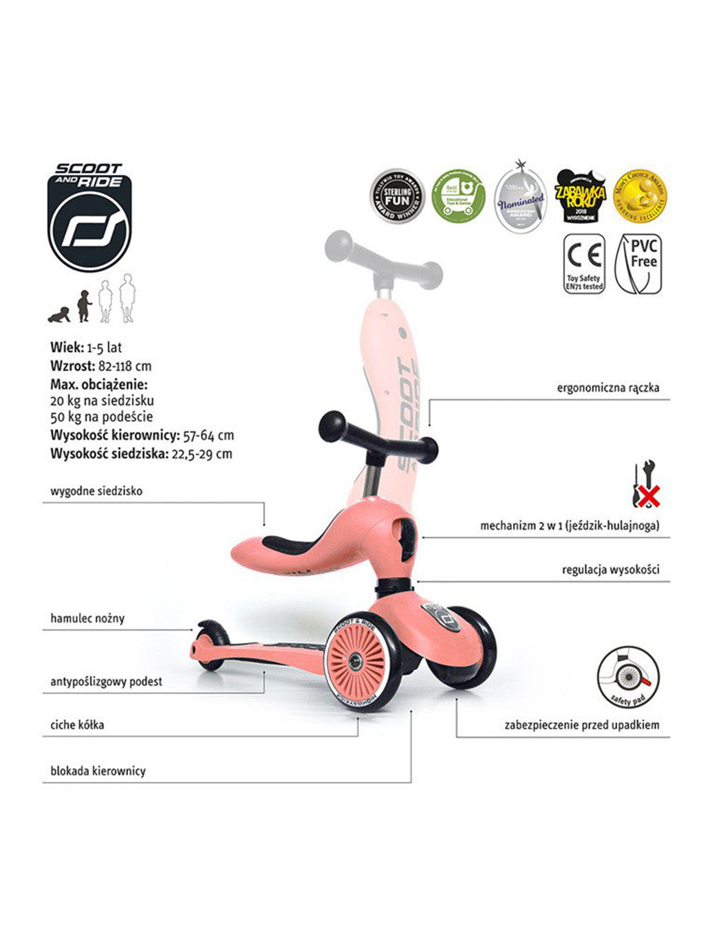 Pilota/scooter 2in1 Highwaykick 1