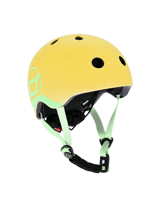 Adjustable children helmet with light lemon
