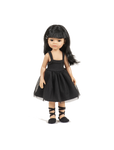 Amigas doll in a ballet dress black/burgundy