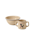 Ceramic bowl and mug set dansosaurus