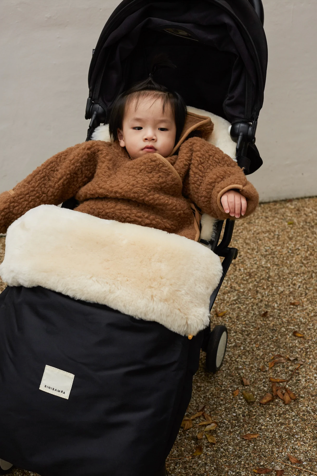 waterproof pram bag with merino wool