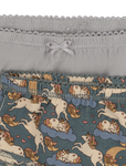 2-pack girl's cotton briefs set unicorn bleu/harbor mist