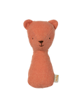 Linen teddy bear rattle