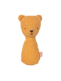 Linen teddy bear rattle