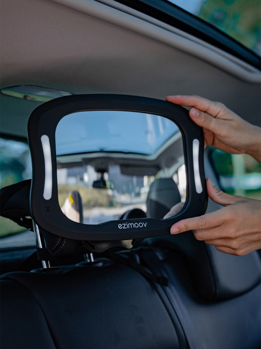 Rearview mirror with LED backlight