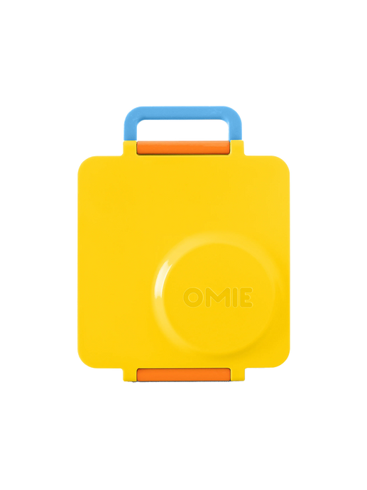 OmieBox lunchbox with thermos and compartments sunshine