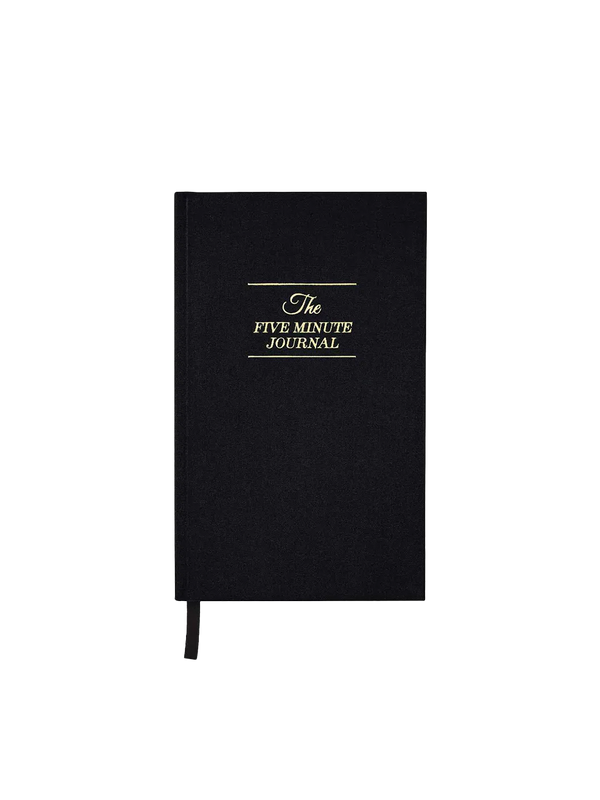 The Five Minute Journal notebook black