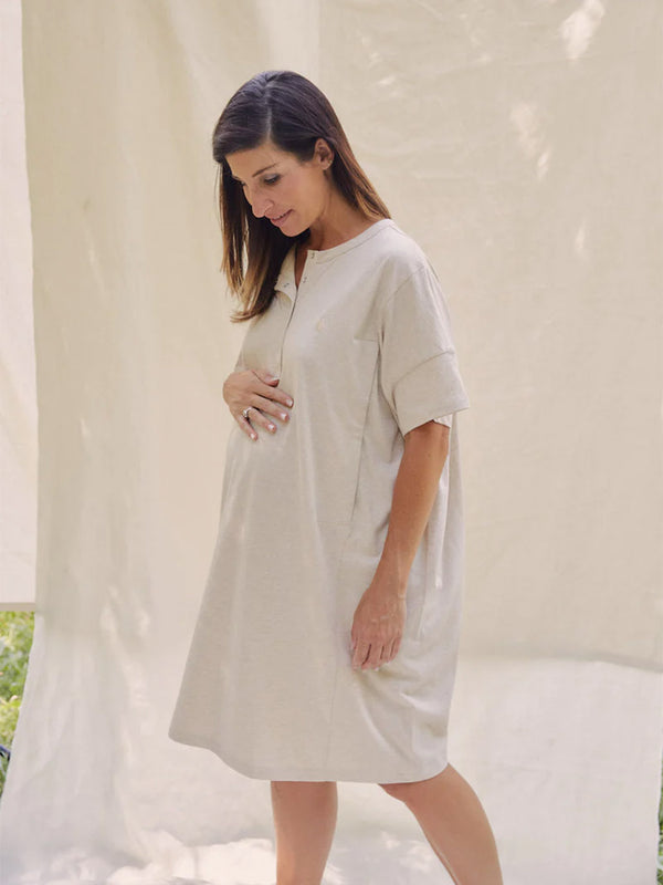 Nightgown for nursing mothers