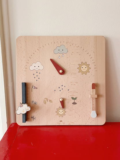 Wooden weather station